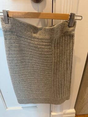 Club Monaco Speckled Ribbed Pencil Skirt - Gray